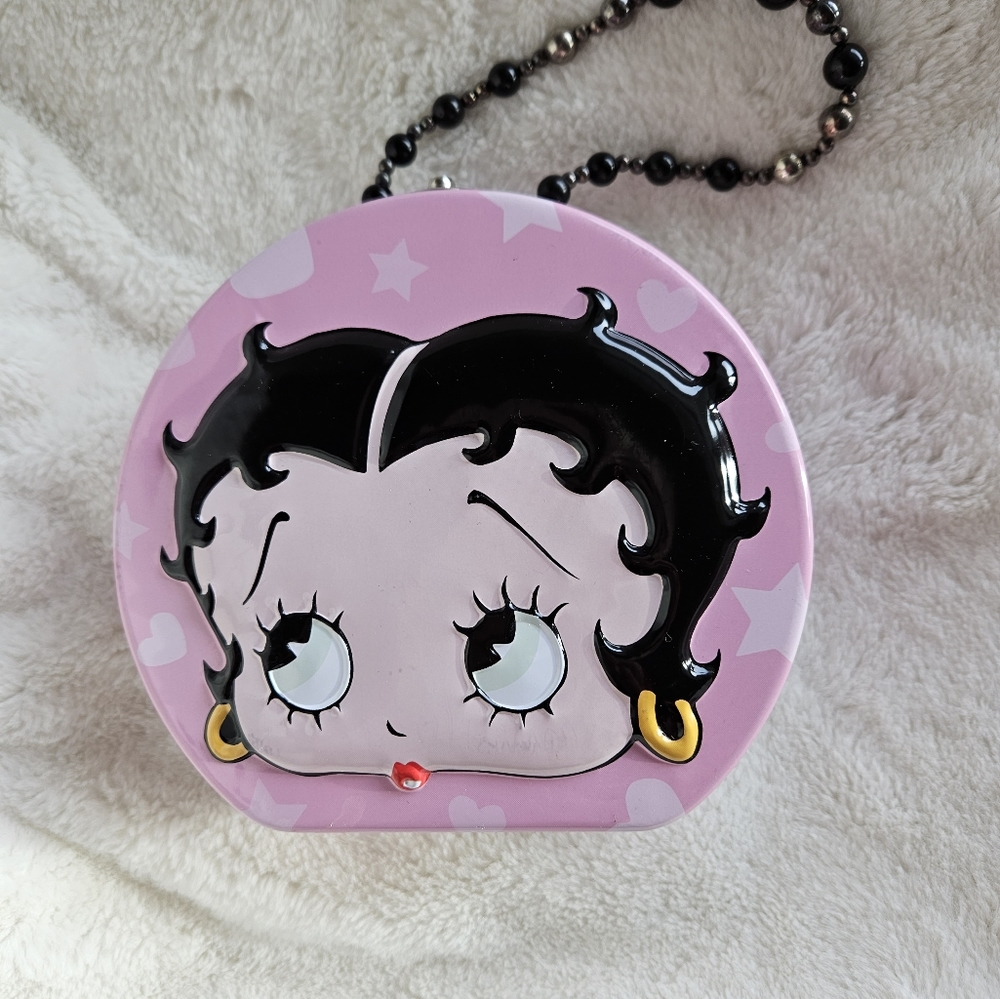 Vintage Betty Boop tin pocketbook/treasure box